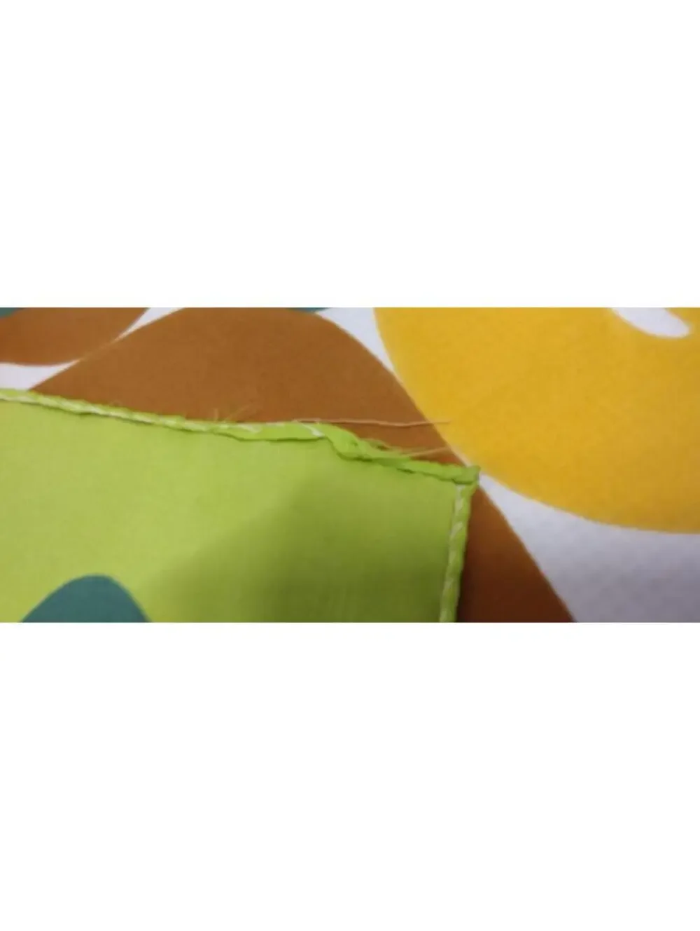 Vintage Ponte Tresa PSYCHEDELIC Scarf Mustard Green Jade MID CENTURY MODERN MOD